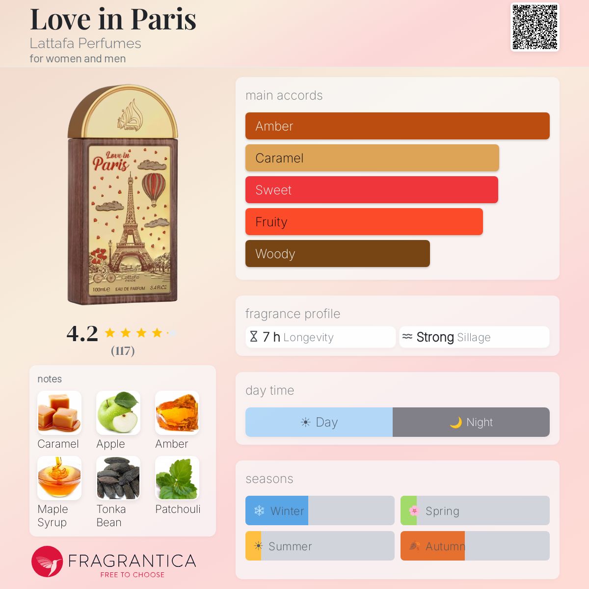 Lattafa love in paris EDP 100ml